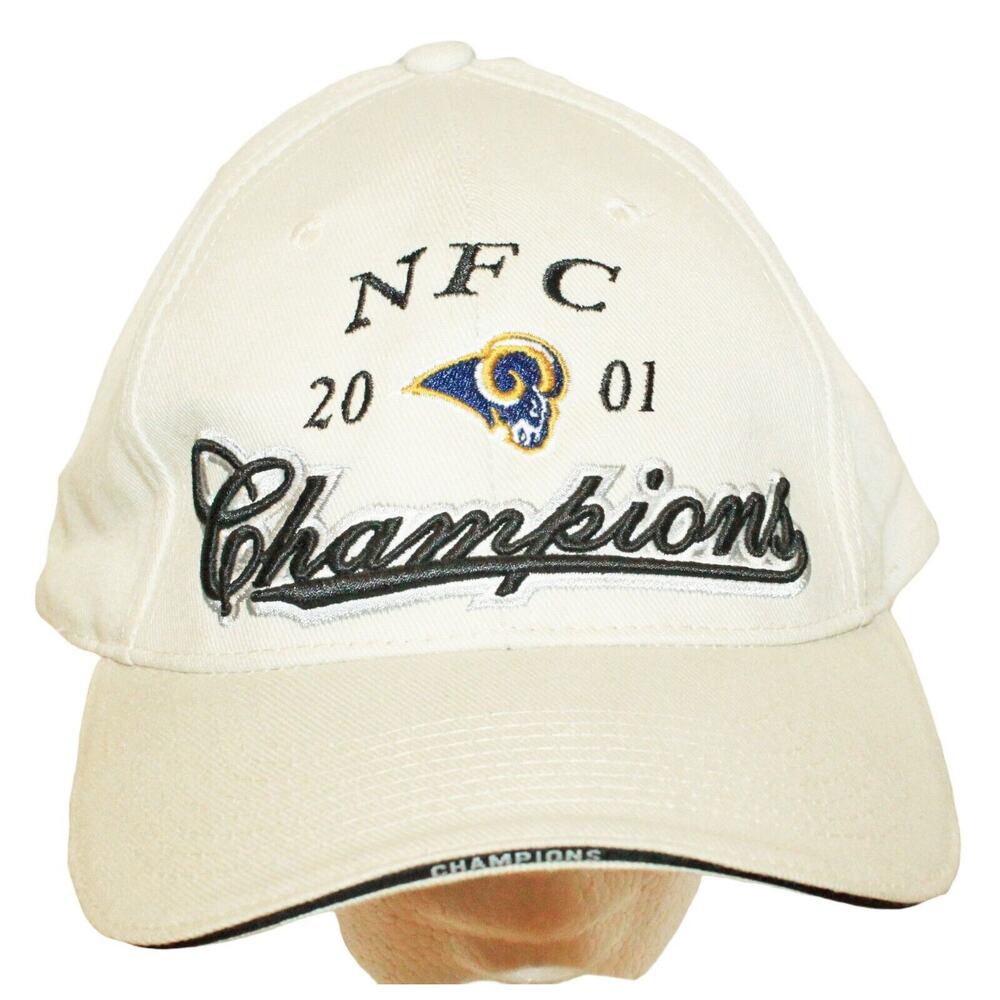 Vintage Rams NFL Football Gameday Hat - NFC Champion Beige Adult Unisex Cap 2001